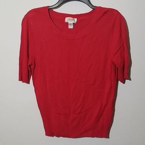 Talbots Red Sweater Shirt - Size Medium